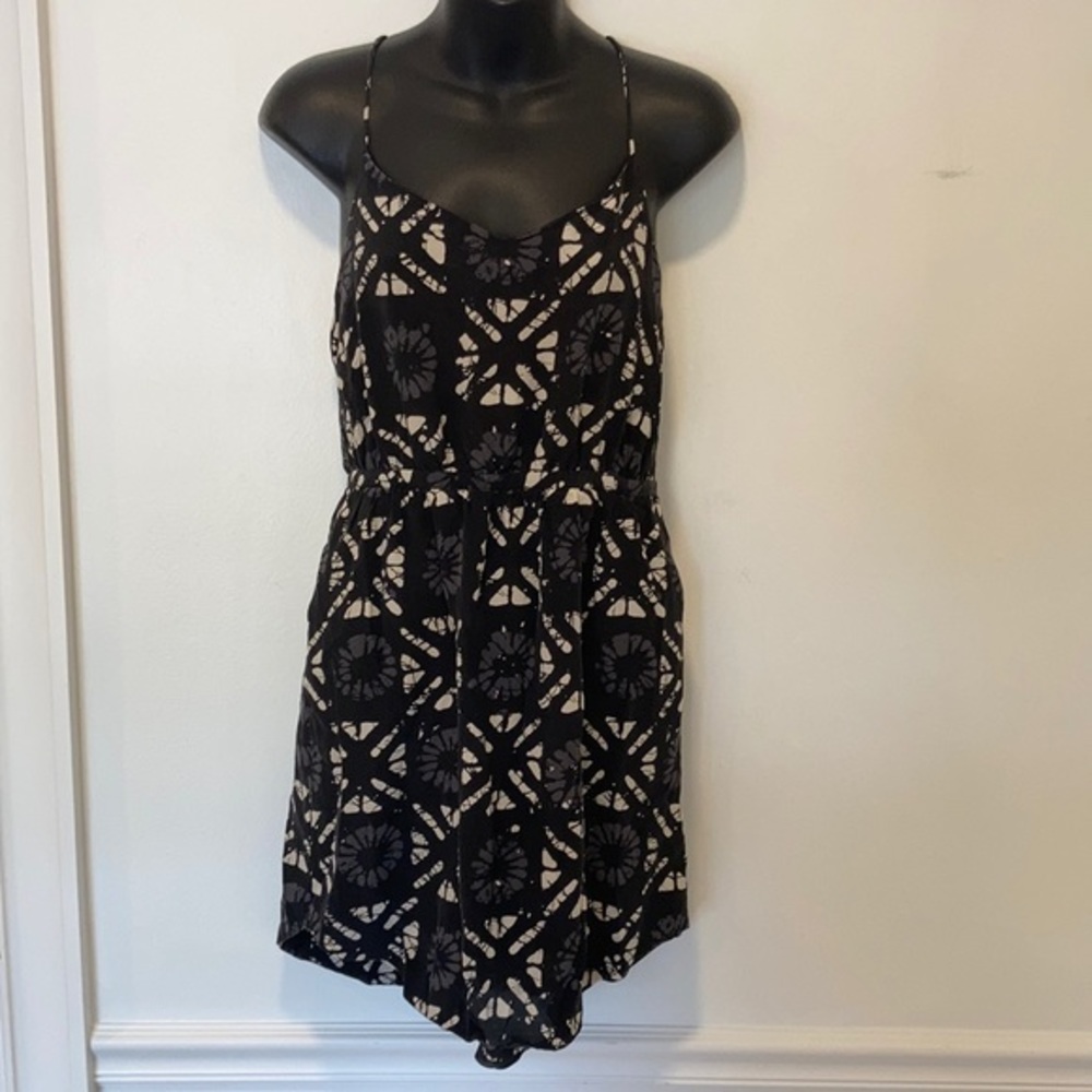 Madewell Silk Black Mini Dress Size 4